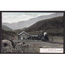 ESTACION DE FERROCARRIL ANTIGUA TARJETA POSTAL TRENES CACHEUTA MENDOZA